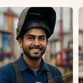 ওয়েল্ডার পদে কর্মরত একজন কর্মী
